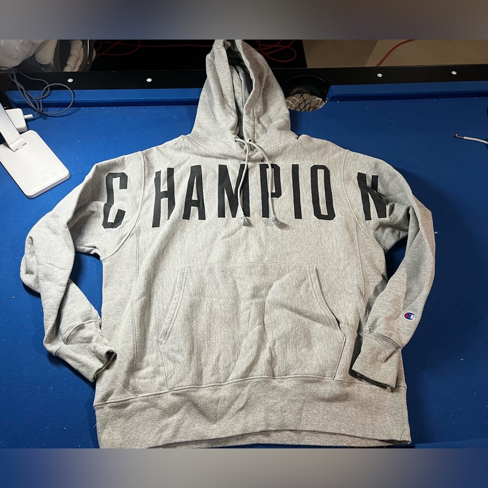 Champion gray reverse weave hoodie
